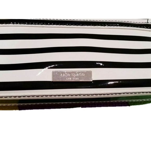 KATE SPADE Clutch Bag CHELSEA PARK Patent Stripe